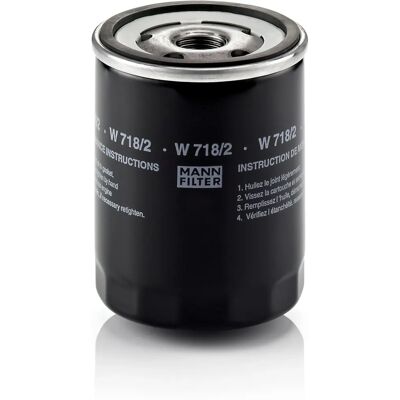 Filtr oleju W 718 MANN-FILTER - 3/4-16 UNF, Z zaworem zwrotnym, 76mm Filtr oleju W 718 MANN-FILTER - 3/4-16 UNF, Z zaworem zwrotnym, 76mm