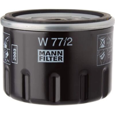 MANN-FILTER W 77/2 Oil Filter - Spin-on, 76mm, Non-return Valve - Car/Van MANN-FILTER W 77/2 Oil Filter - Spin-on, 76mm, Non-return Valve - Car/Van