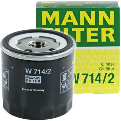 Filtro de óleo MANN-FILTER W 714/2 para Fiat, Seat, Alfa Romeo - Filtro de óleo Filtro de óleo MANN-FILTER W 714/2 para Fiat, Seat, Alfa Romeo - Filtro de óleo