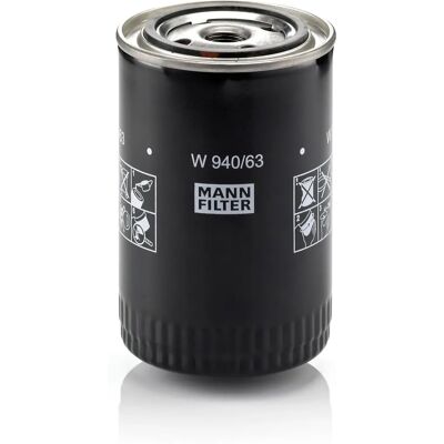Filtr oleju MANN-FILTER W 940/63 - 3/4-16 UNF, dwa zawory zwrotne - LANDINI, NEW HOLLAND Filtr oleju MANN-FILTER W 940/63 - 3/4-16 UNF, dwa zawory zwrotne - LANDINI, NEW HOLLAND