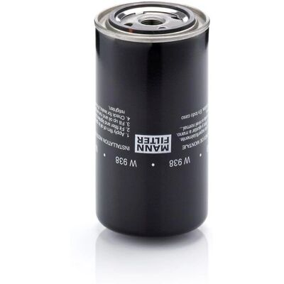 Φίλτρο λαδιού MANN-FILTER W938 - 3/4-16 UNF-2B με βαλβίδα επιστροφής Φίλτρο λαδιού MANN-FILTER W938 - 3/4-16 UNF-2B με βαλβίδα επιστροφής
