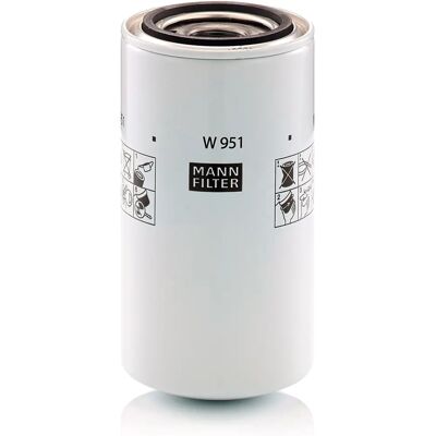 MANN-FILTER W 951 Ölfilter - 1 1/8-16 UN, passend für JCB, Volvo, Case IH, Hitachi, Liebherr MANN-FILTER W 951 Ölfilter - 1 1/8-16 UN, passend für JCB, Volvo, Case IH, Hitachi, Liebherr