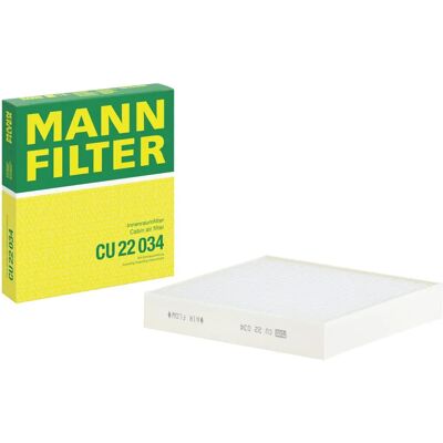 Filtro de habitáculo MANN-FILTER CU 22 034 - Filtro de partículas Filtro de habitáculo MANN-FILTER CU 22 034 - Filtro de partículas