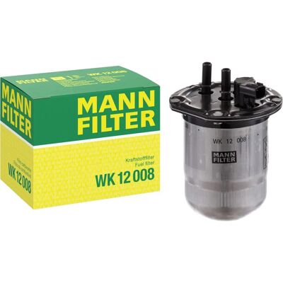 MANN-FILTER WK 12 008 - Kraftstofffilter für Renault, Dacia, Nissan, Mercedes-Benz MANN-FILTER WK 12 008 - Kraftstofffilter für Renault, Dacia, Nissan, Mercedes-Benz