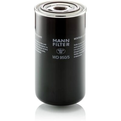 Hydraulikfilter MANN-FILTER WD 950/5 - 172mm, 93mm, bypass 3,5bar Hydraulikfilter MANN-FILTER WD 950/5 - 172mm, 93mm, bypass 3,5bar