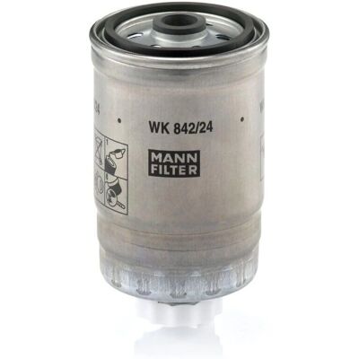 Filtro carburante MANN-FILTER WK 842/24 per Saab e Cadillac Filtro carburante MANN-FILTER WK 842/24 per Saab e Cadillac