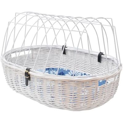 Aumüller - Hunde Fahrradkorb XL - Sattelrohrmontage - Weiß - Bike basket Aumüller - Hunde Fahrradkorb XL - Sattelrohrmontage - Weiß - Bike basket