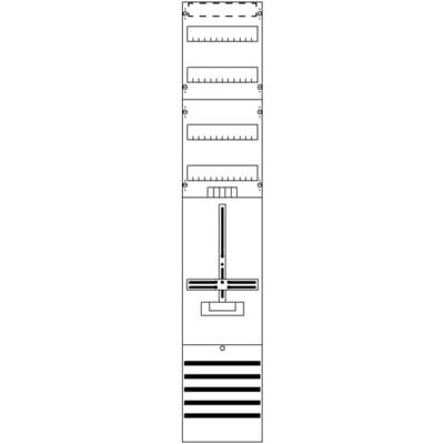 Striebel & John Zählerfeld - DF19C1V, Grau, 250x1350mm Striebel & John Zählerfeld - DF19C1V, Grau, 250x1350mm