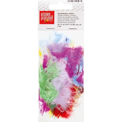 Remplissage en plumes Knorr prandell - 15 pièces, Env. 5 cm, Teintées, Sans plumage vivant, Multicolore Remplissage en plumes Knorr prandell - 15 pièces, Env. 5 cm, Teintées, Sans plumage vivant, Multicolore