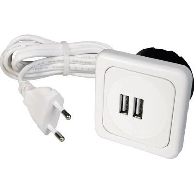 interBär 9016-008.81 Enchufe USB doble - IP20 interBär 9016-008.81 Enchufe USB doble - IP20