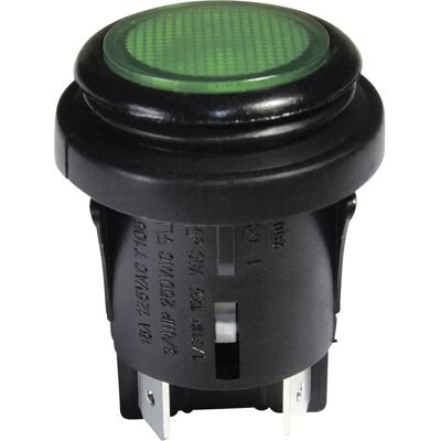 Interbär 3659-250.22 Push Button Switch - IP65, Green, Black - 250V, 16A Interbär 3659-250.22 Push Button Switch - IP65, Green, Black - 250V, 16A