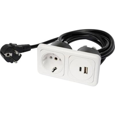 Inprojal Elektrosysteme 9016-118.81 Prise encastrée avec USB-C - Prise électrique - Publicité Inprojal Elektrosysteme 9016-118.81 Prise encastrée avec USB-C - Prise électrique - Publicité