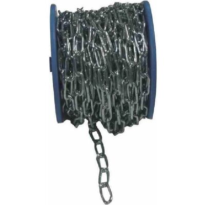 Pösamo - 3 mm Stahl galvanisch verzinkt Kette - Form C, längsgliedrig - 60m Pösamo - 3 mm Stahl galvanisch verzinkt Kette - Form C, längsgliedrig - 60m