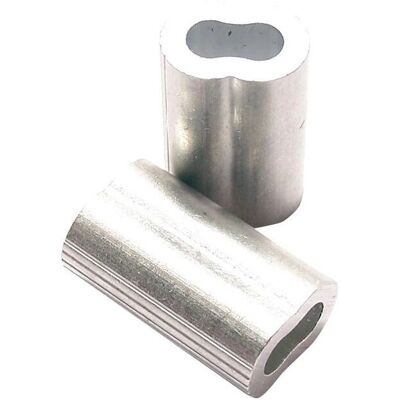 Pösamo Modello OS-5A Morsetto in alluminio per cavo - 20 pezzi Pösamo Modello OS-5A Morsetto in alluminio per cavo - 20 pezzi