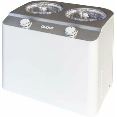 Unold Doppio - Satin steel, White - Kompressor-Eismaschine Unold Doppio - Satin steel, White - Kompressor-Eismaschine