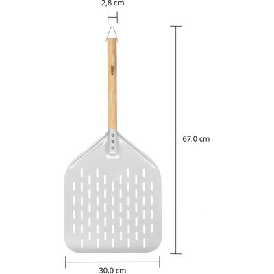 Unold 6881620 pá de pizza - alumínio, madeira - acessório forno pizza Unold 6881620 pá de pizza - alumínio, madeira - acessório forno pizza