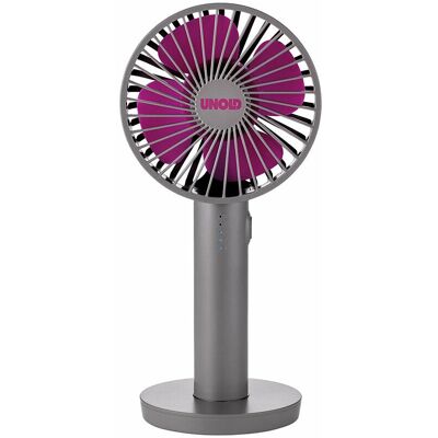 Unold Breezy II - Grigio, Viola - Ventaglio portatile Unold Breezy II - Grigio, Viola - Ventaglio portatile