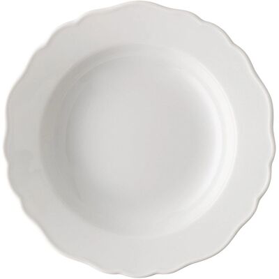 Assiette à soupe blanche Maria Theresia 23cm - Hutschenreuther Assiette à soupe blanche Maria Theresia 23cm - Hutschenreuther
