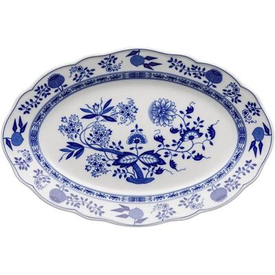 Hutschenreuther Model 02001-720002-12735 Blauwe Ui Porseleinen Bord Hutschenreuther Model 02001-720002-12735 Blauwe Ui Porseleinen Bord