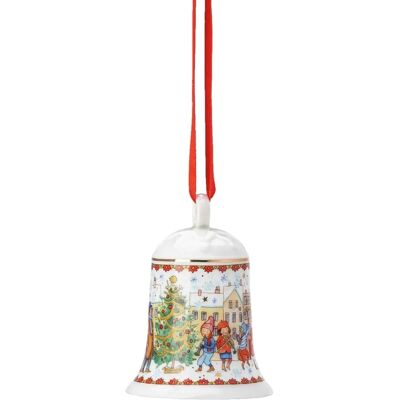 Hutschenreuther Porzellan Weihnachtsglocke - 7,5/8cm Limitierte Edition Festlich Hutschenreuther Porzellan Weihnachtsglocke - 7,5/8cm Limitierte Edition Festlich