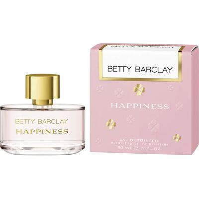 Betty Barclay Happiness Eau de Toilette rosa - Parfum floral fruité - Publicité Betty Barclay Happiness Eau de Toilette rosa - Parfum floral fruité - Publicité