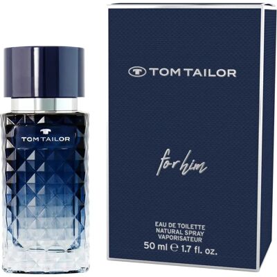 TOM TAILOR Herren TT FOR HIM Eau de Toilette - 50ml, blau, Print TOM TAILOR Herren TT FOR HIM Eau de Toilette - 50ml, blau, Print