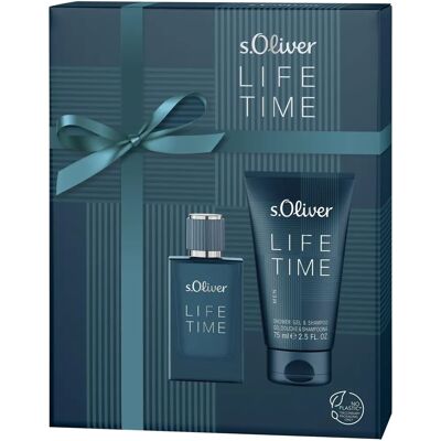 s.Oliver Life Time Men Geurfset - Eau de Toilette & Shower Gel s.Oliver Life Time Men Geurfset - Eau de Toilette & Shower Gel
