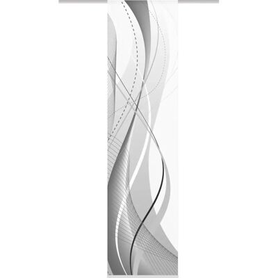 Home Fashion - Grauer Vorhang mit Digitaldruck - 245x60cm Home Fashion - Grauer Vorhang mit Digitaldruck - 245x60cm