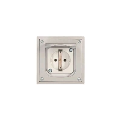 Siemens 1471460 Grau Schuko Steckdose mit Gussdeckel Siemens 1471460 Grau Schuko Steckdose mit Gussdeckel