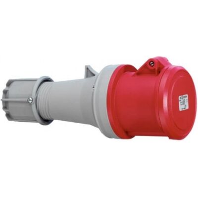 Prise électrique industrielle ABL SURSUM K53S30 - 63A, 5 pôles, IP44, Rouge - Publicité Prise électrique industrielle ABL SURSUM K53S30 - 63A, 5 pôles, IP44, Rouge - Publicité