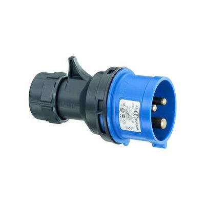 Steffen Modell S03120 Blauer 3-poliger Steckdosenadapter - Steckerkupplung Steffen Modell S03120 Blauer 3-poliger Steckdosenadapter - Steckerkupplung