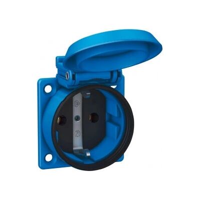Prise ABL Sursum 1561050 - IP54, 16A, Bleu - Publicité Prise ABL Sursum 1561050 - IP54, 16A, Bleu - Publicité