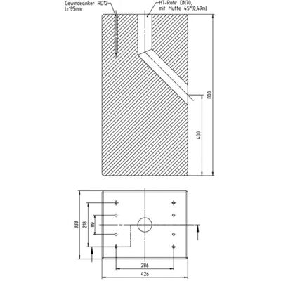 ABL - eMC2/eMC3 - 426x338x800 mm - 250 kg - Foundation ABL - eMC2/eMC3 - 426x338x800 mm - 250 kg - Foundation