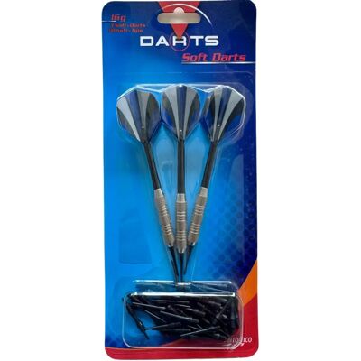 Carromco 89553 - Softdart-Set - 3 Softdarts, Tips & Flüge Carromco 89553 - Softdart-Set - 3 Softdarts, Tips & Flüge