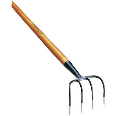 SHW Rex Mulcher - 4 Rund-Zinken - Dunkel lackierter Eschenstiel SHW Rex Mulcher - 4 Rund-Zinken - Dunkel lackierter Eschenstiel