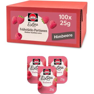 Schwartau Himbeermarmelade - 100 Stück Schwartau Himbeermarmelade - 100 Stück