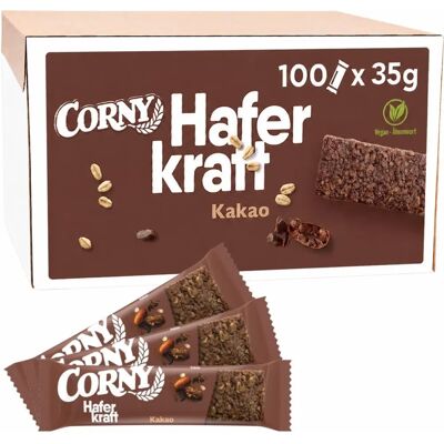 CORNY Haferkraft Kakao - Hafer & Kakao Riegel - 100 Stück CORNY Haferkraft Kakao - Hafer & Kakao Riegel - 100 Stück