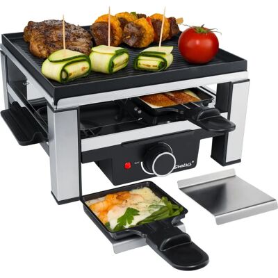 STEBA Raclette RC 104 - 900W, Non-stick, Verstelbare Temperatuur, 4 Pannetjes - Raclette Grill STEBA Raclette RC 104 - 900W, Non-stick, Verstelbare Temperatuur, 4 Pannetjes - Raclette Grill