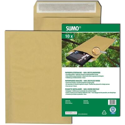 Gpv Kraftkuvert med vaddering - Pack av 10 - 195x265 mm Gpv Kraftkuvert med vaddering - Pack av 10 - 195x265 mm
