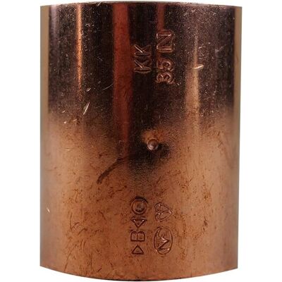 Raccord en cuivre IBP - Diamètre 35mm - Pour eau et gaz - Publicité Raccord en cuivre IBP - Diamètre 35mm - Pour eau et gaz - Publicité