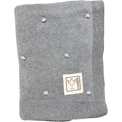 Kaiser - KNOTS - Grigio - 80x100 cm - coperta neonato Kaiser - KNOTS - Grigio - 80x100 cm - coperta neonato