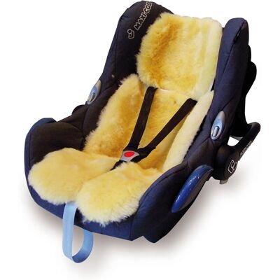 Acessório de assento de carro para bebê Kaiser Little King de pele de ovelha - Acessório para assento de carro Acessório de assento de carro para bebê Kaiser Little King de pele de ovelha - Acessório para assento de carro