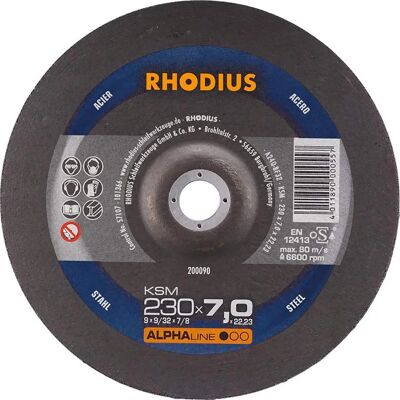 Rhodius KSM 230 x 7,0 mm - Disque abrasif pour acier - ALPHAline Rhodius KSM 230 x 7,0 mm - Disque abrasif pour acier - ALPHAline