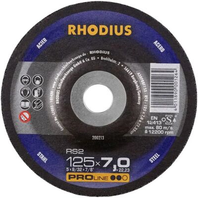 Tarcza szlifierska Rhodius RS2 - 180mm, Stal - Wytrzymała i Wysoka Prędkość Tarcza szlifierska Rhodius RS2 - 180mm, Stal - Wytrzymała i Wysoka Prędkość
