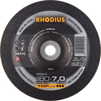 Rhodius RS24 Hochleistungs-Schneidscheibe für Aluminium - 180mm Rhodius RS24 Hochleistungs-Schneidscheibe für Aluminium - 180mm