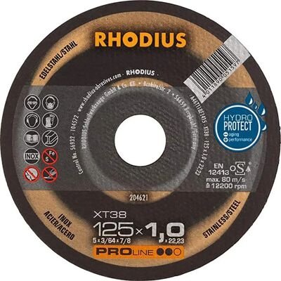 Rhodius FT38 Top 125mm - Trennscheibe für Stahl Rhodius FT38 Top 125mm - Trennscheibe für Stahl