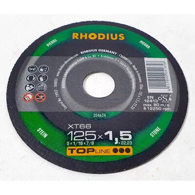 Rhodius XT 66 204624 - Trennscheibe - 125mm - Stein Rhodius XT 66 204624 - Trennscheibe - 125mm - Stein