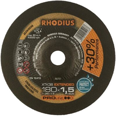Rhodius - Hochleistungs-Extremdünne Trennscheibe für Edelstahl Rhodius - Hochleistungs-Extremdünne Trennscheibe für Edelstahl