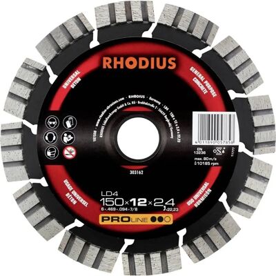 Rhodius Diamond Disc Turbo 150mm - Diamond Cutting Disc - Stone, Concrete Rhodius Diamond Disc Turbo 150mm - Diamond Cutting Disc - Stone, Concrete