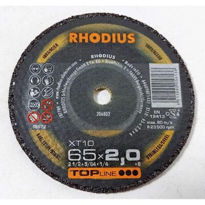 Rhodius XT10 Mini 206802 Trennscheibe - Stahl, Edelstahl Rhodius XT10 Mini 206802 Trennscheibe - Stahl, Edelstahl